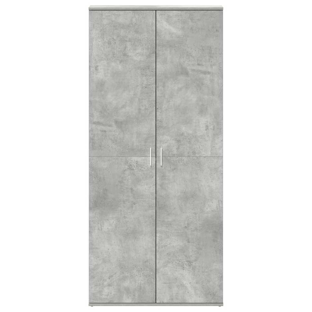 vidaXL Szafka na buty z półką Betonowy szary 80 x 39 x 178 cm