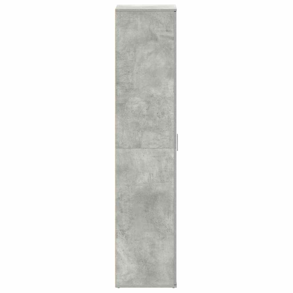 vidaXL Szafka na buty z półką Betonowy szary 80 x 39 x 178 cm