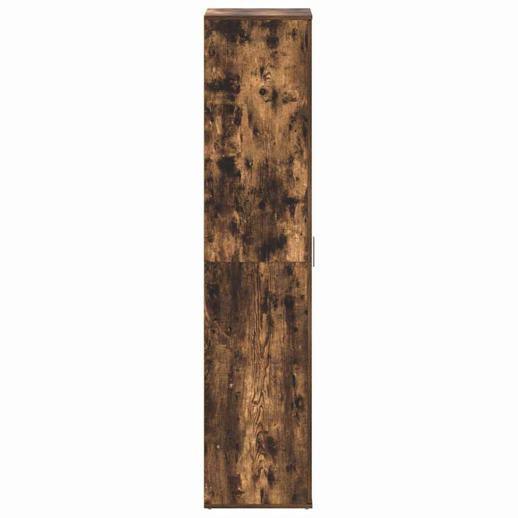 vidaXL Szafka na buty z półką z drzwiami Dąb wędzony 80 x 39 x 178 cm