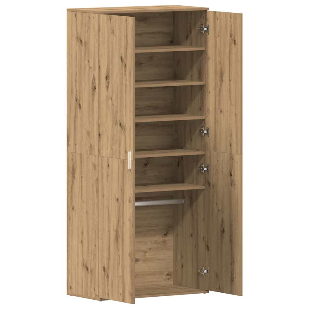 vidaXL Szafka na buty z półką Dąb rzemieślniczy 80 x 39 x 178 cm