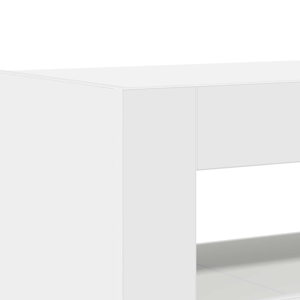 vidaXL Bufet Biały 116 x 30 x 75 cm Materiał drewnopochodny