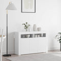 vidaXL Bufet Biały 116 x 30 x 75 cm Materiał drewnopochodny