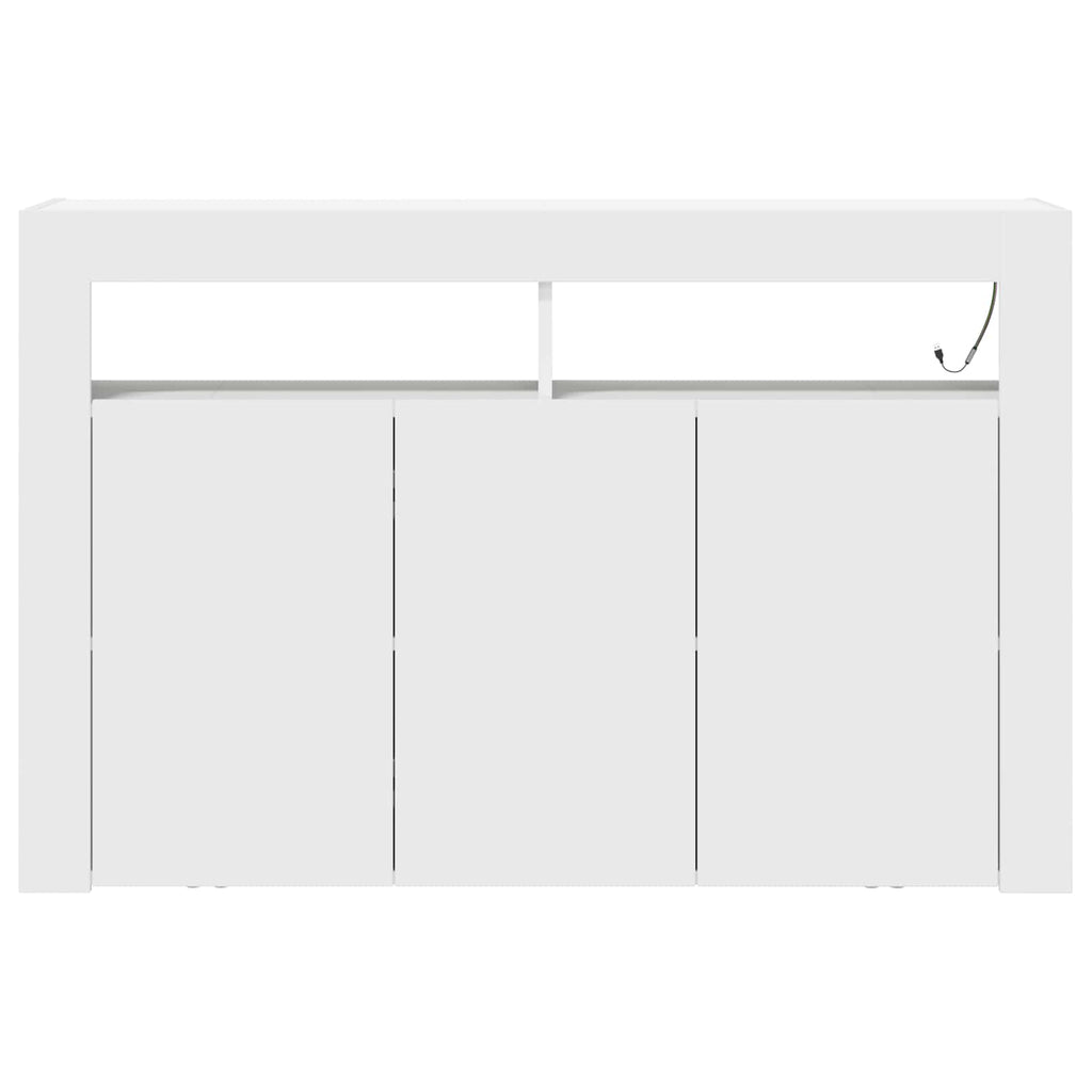 vidaXL Bufet Biały 116 x 30 x 75 cm Materiał drewnopochodny