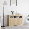 vidaXL Bufet Dąb Sonoma 116 x 30 x 75 cm Materiał drewnopochodny