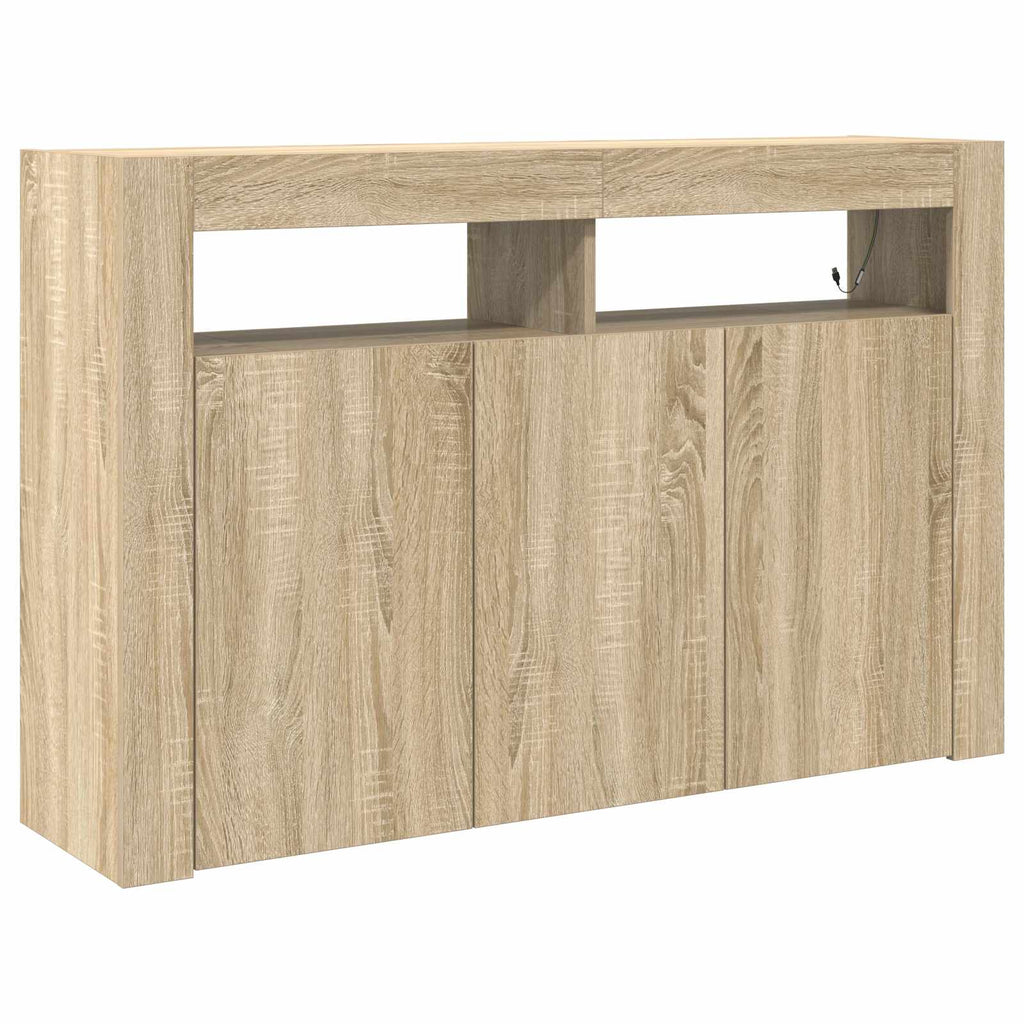 vidaXL Bufet Dąb Sonoma 116 x 30 x 75 cm Materiał drewnopochodny