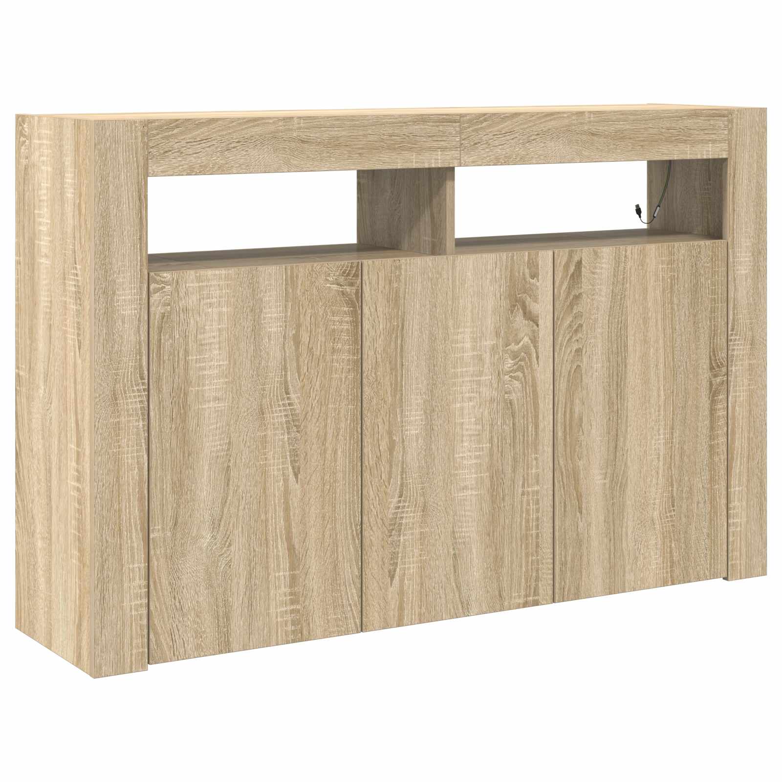 vidaXL Bufet Dąb Sonoma 116 x 30 x 75 cm Materiał drewnopochodny