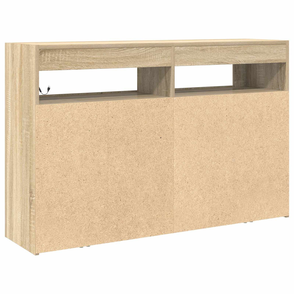 vidaXL Bufet Dąb Sonoma 116 x 30 x 75 cm Materiał drewnopochodny