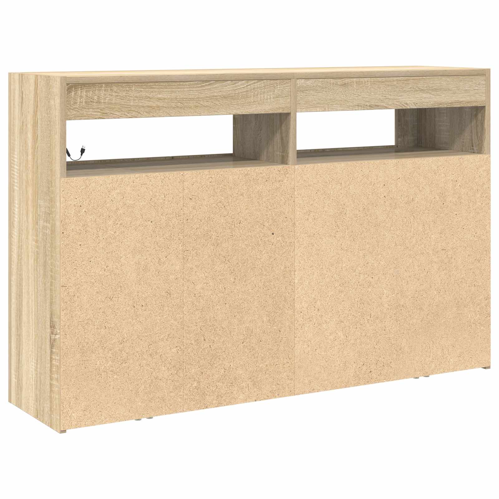 vidaXL Bufet Dąb Sonoma 116 x 30 x 75 cm Materiał drewnopochodny