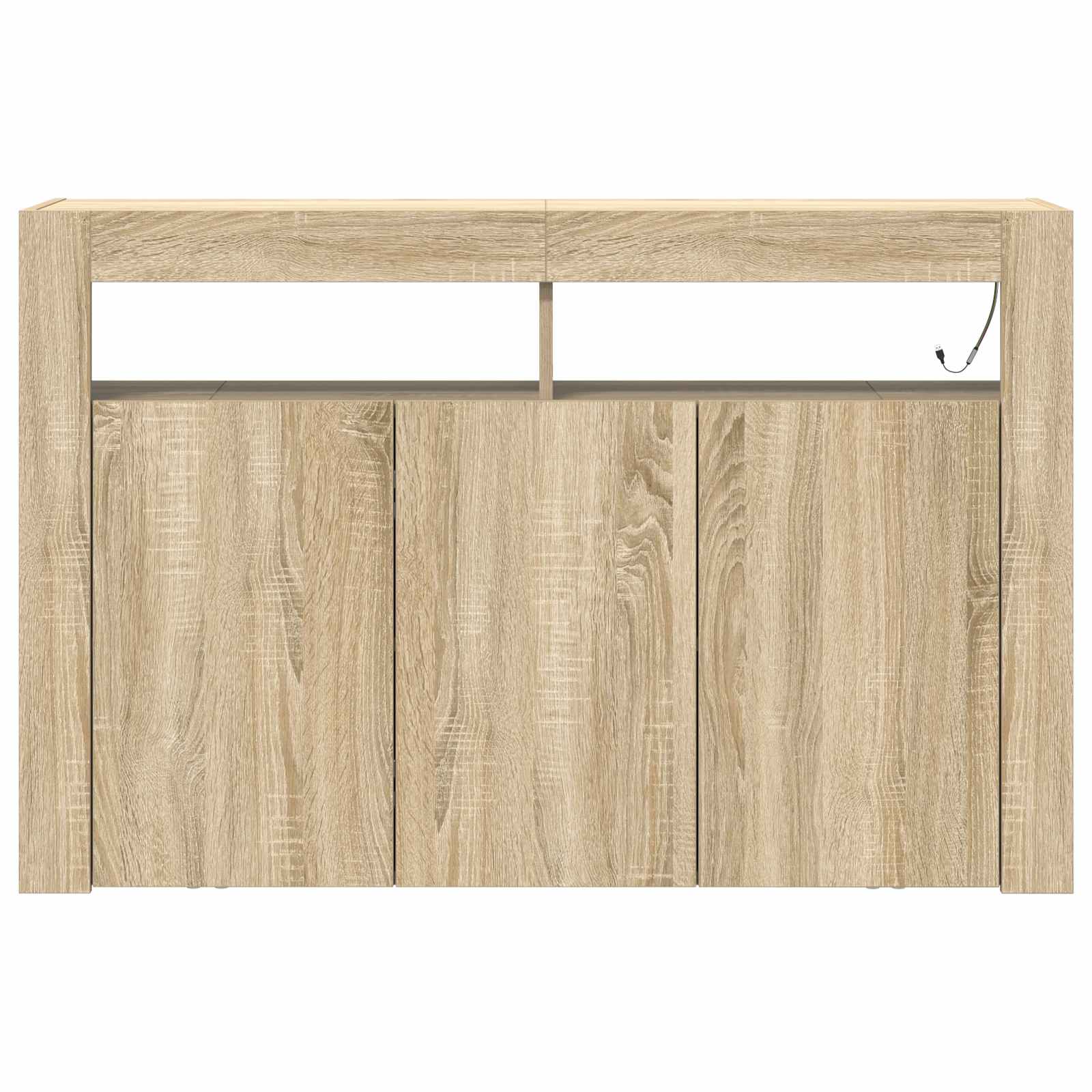 vidaXL Bufet Dąb Sonoma 116 x 30 x 75 cm Materiał drewnopochodny