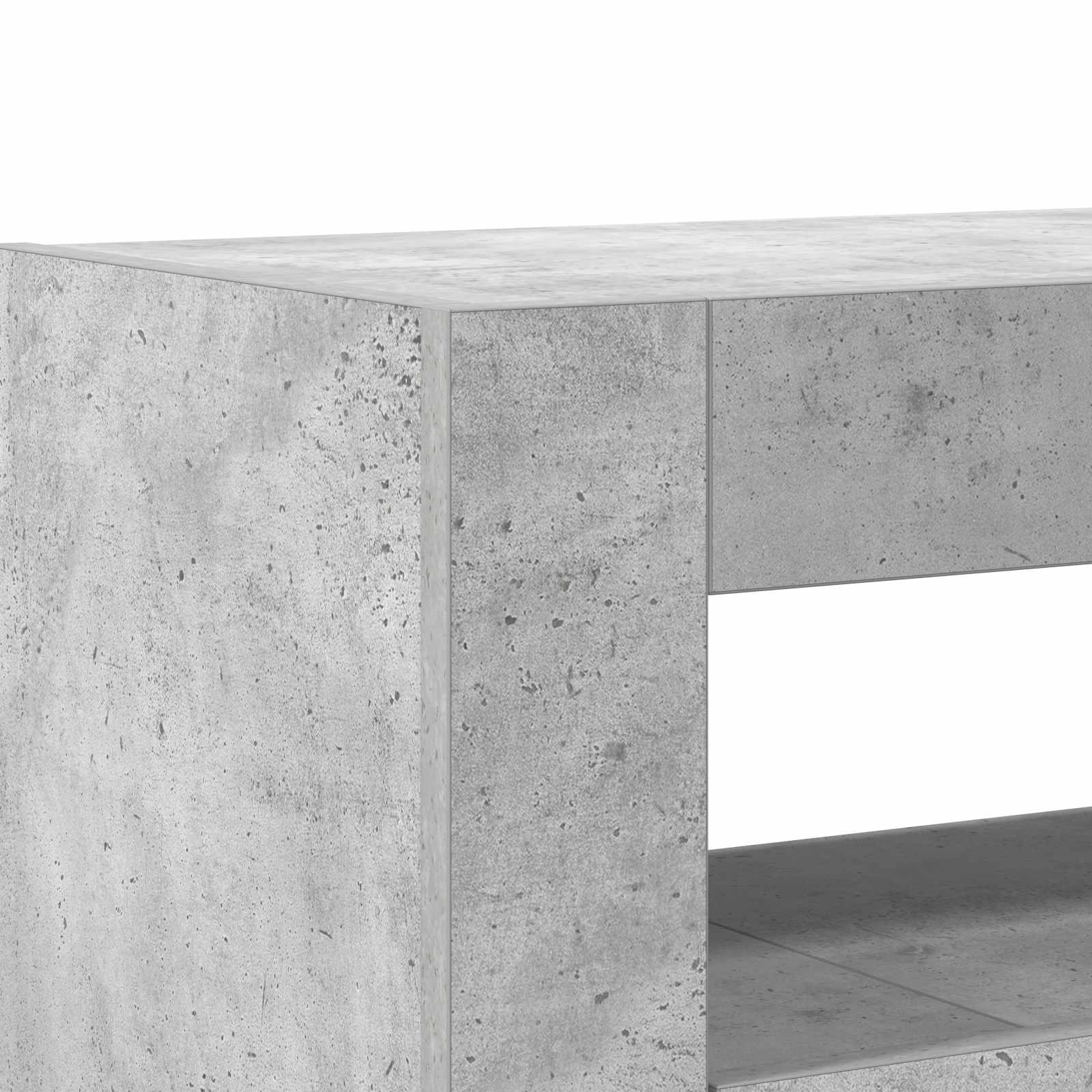 vidaXL Bufet Betonowy szary 116 x 30 x 75 cm Materiał drewnopochodny