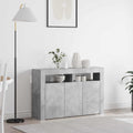 vidaXL Bufet Betonowy szary 116 x 30 x 75 cm Materiał drewnopochodny