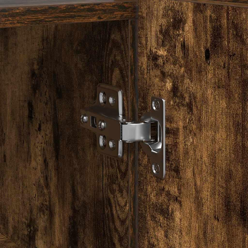 vidaXL Bufet Dąb wędzony 116 x 30 x 75 cm Materiał drewnopochodny