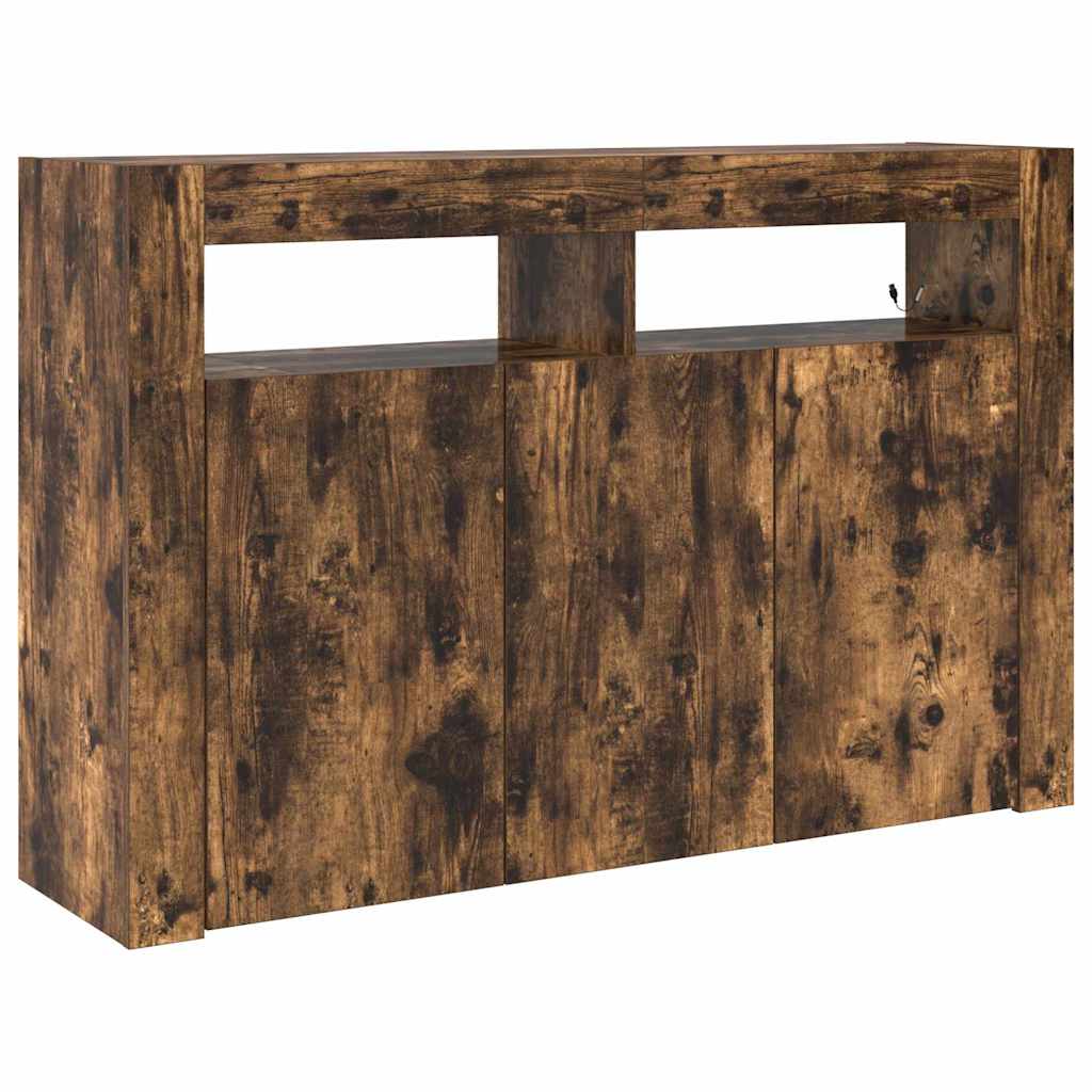 vidaXL Bufet Dąb wędzony 116 x 30 x 75 cm Materiał drewnopochodny