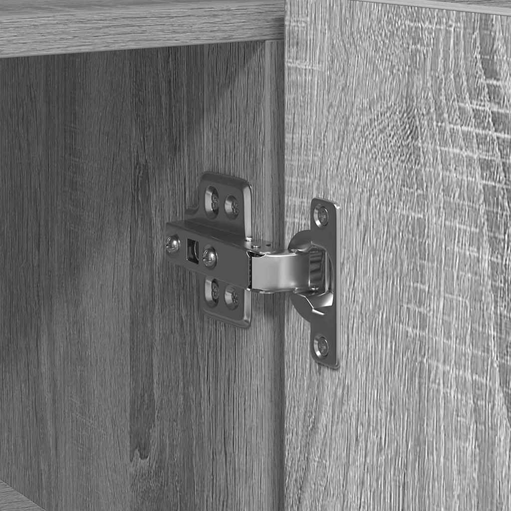 vidaXL Bufet Szary Sonoma 116 x 30 x 75 cm Materiał drewnopochodny