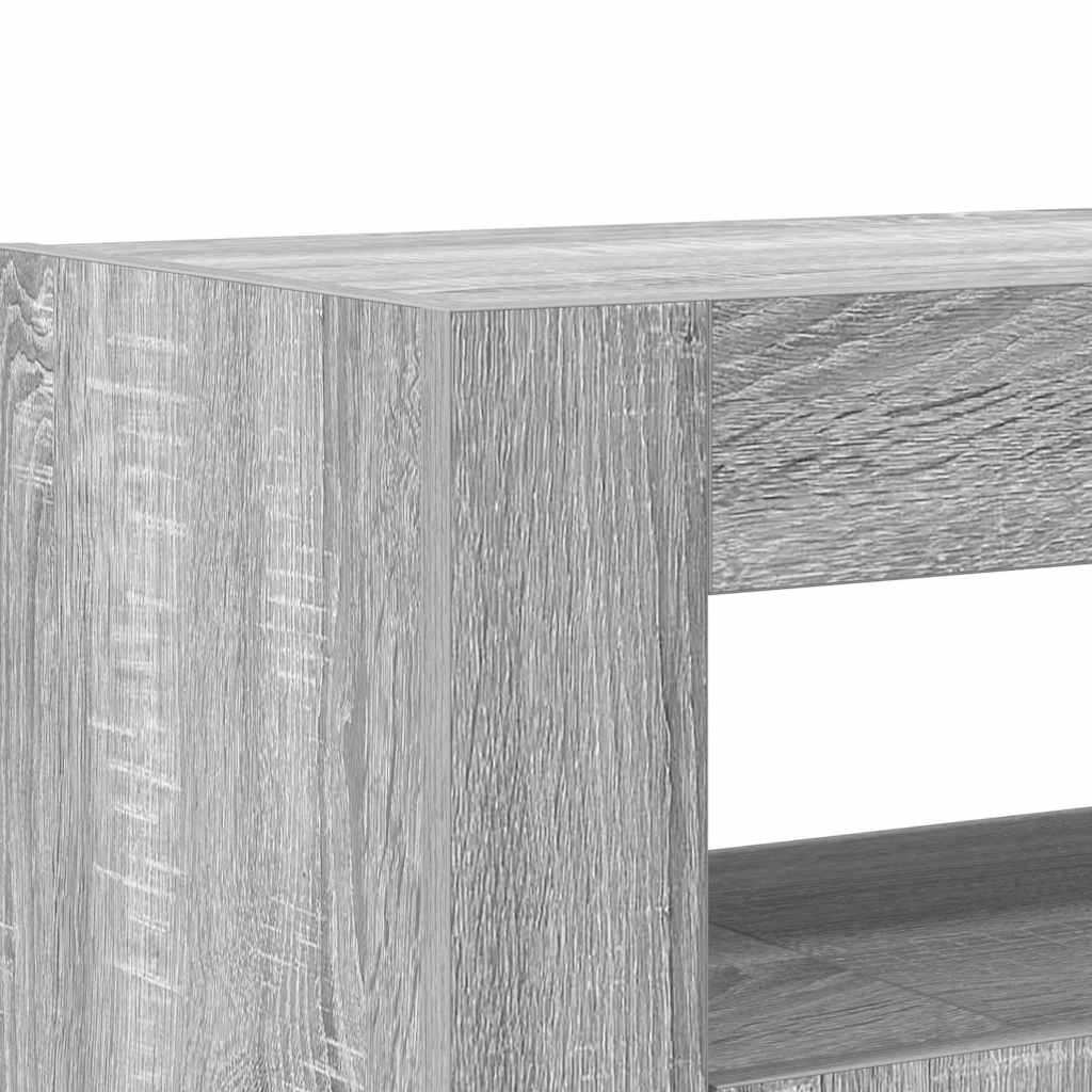 vidaXL Bufet Szary Sonoma 116 x 30 x 75 cm Materiał drewnopochodny
