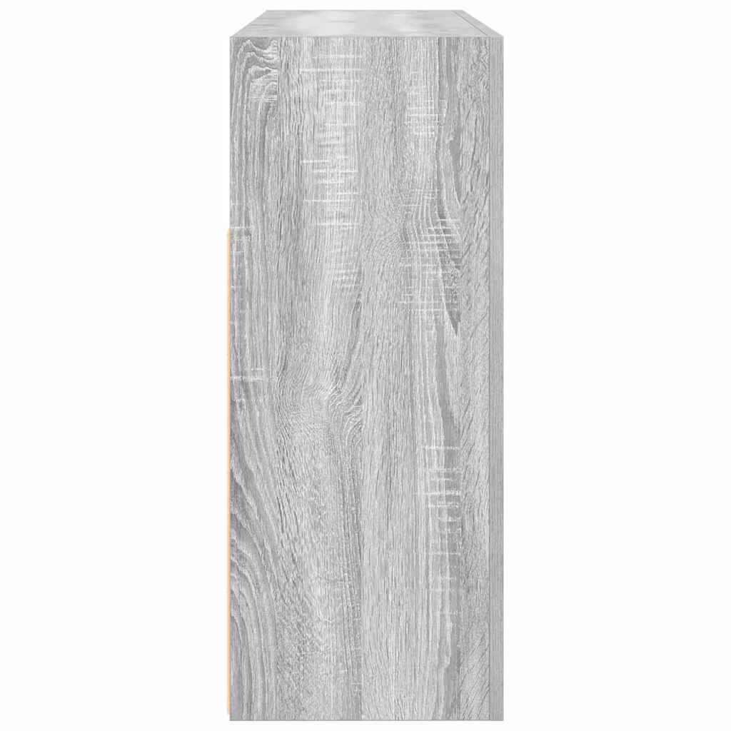 vidaXL Bufet Szary Sonoma 116 x 30 x 75 cm Materiał drewnopochodny
