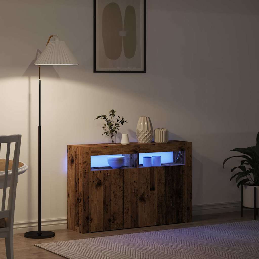 vidaXL Bufet Stare drewno 116 x 30 x 75 cm Materiał drewnopochodny
