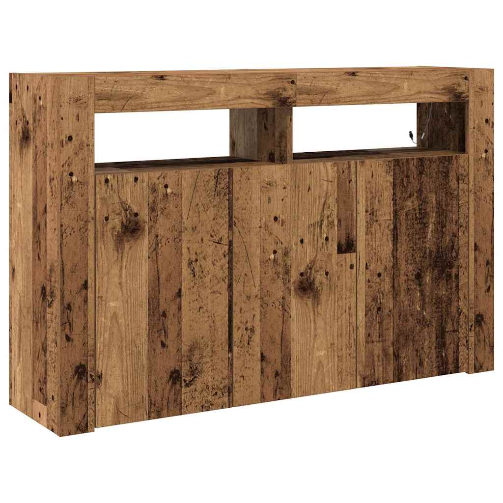 vidaXL Bufet Stare drewno 116 x 30 x 75 cm Materiał drewnopochodny