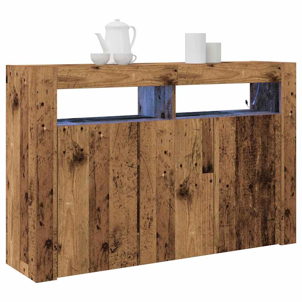 vidaXL Bufet Stare drewno 116 x 30 x 75 cm Materiał drewnopochodny