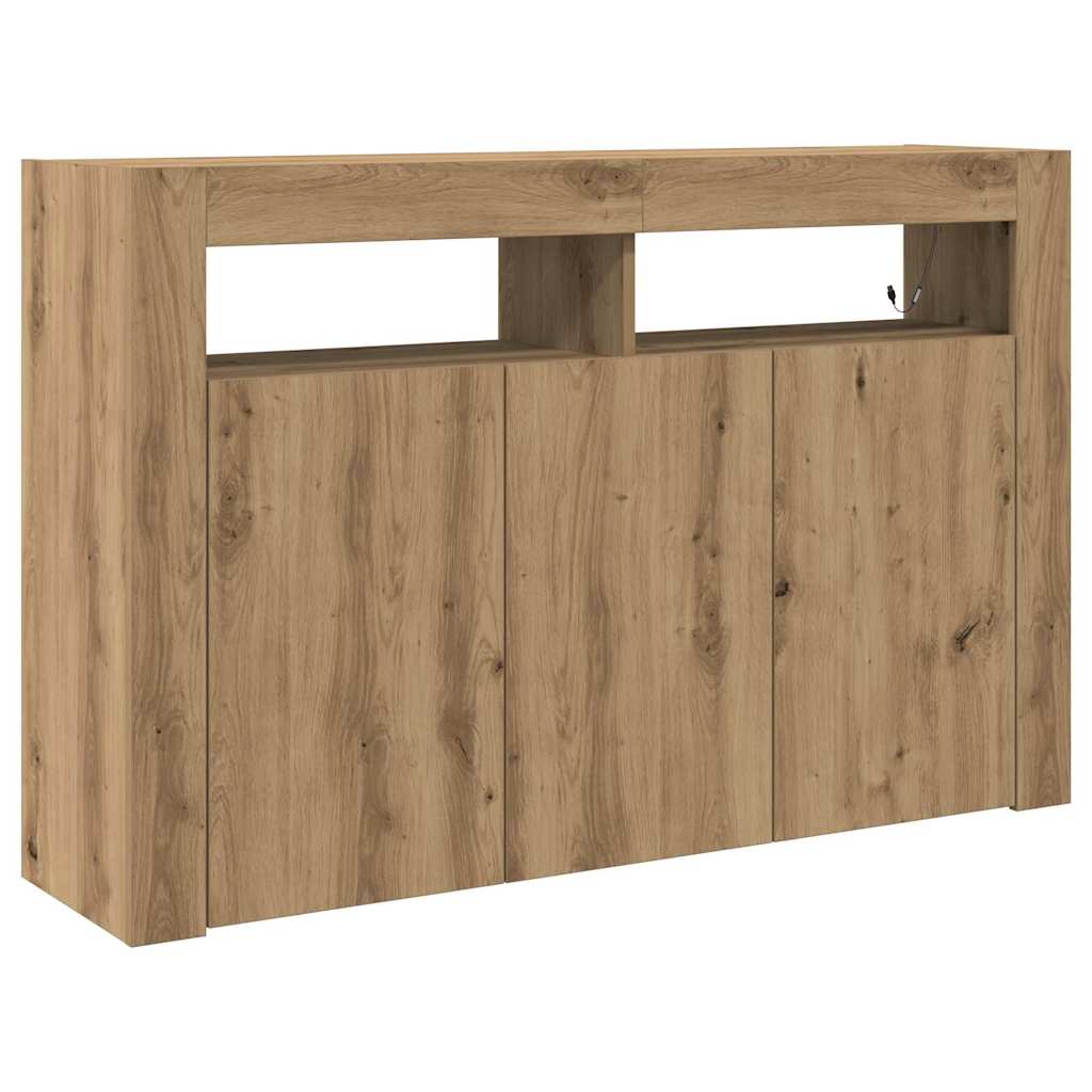 vidaXL Bufet Dąb rzemieślniczy 116 x 30 x 75 cm Drewno inżynieryjne