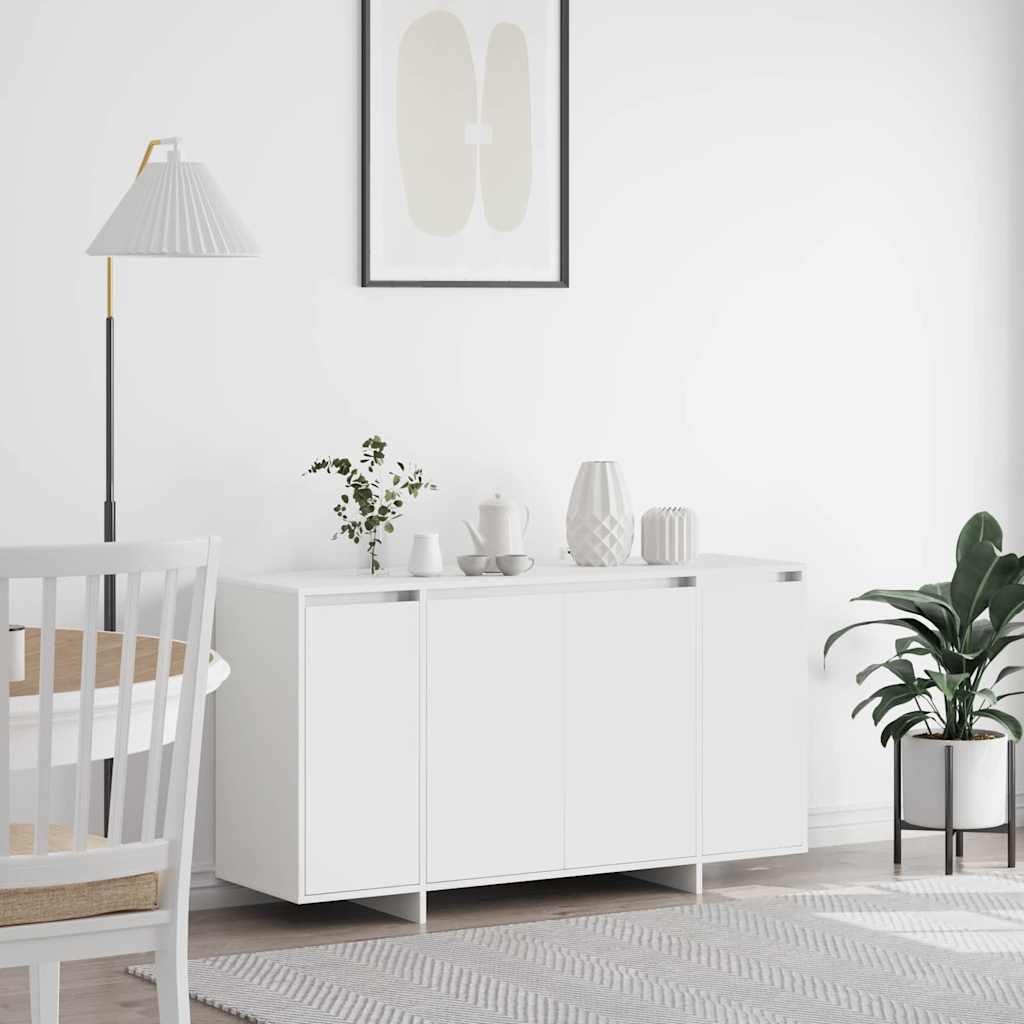vidaXL Bufet Biały 135 x 41 x 75 cm Materiał drewnopochodny