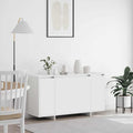 vidaXL Bufet Biały 135 x 41 x 75 cm Materiał drewnopochodny
