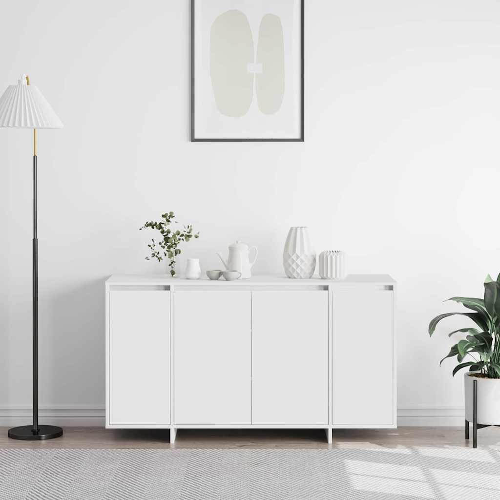 vidaXL Bufet Biały 135 x 41 x 75 cm Materiał drewnopochodny