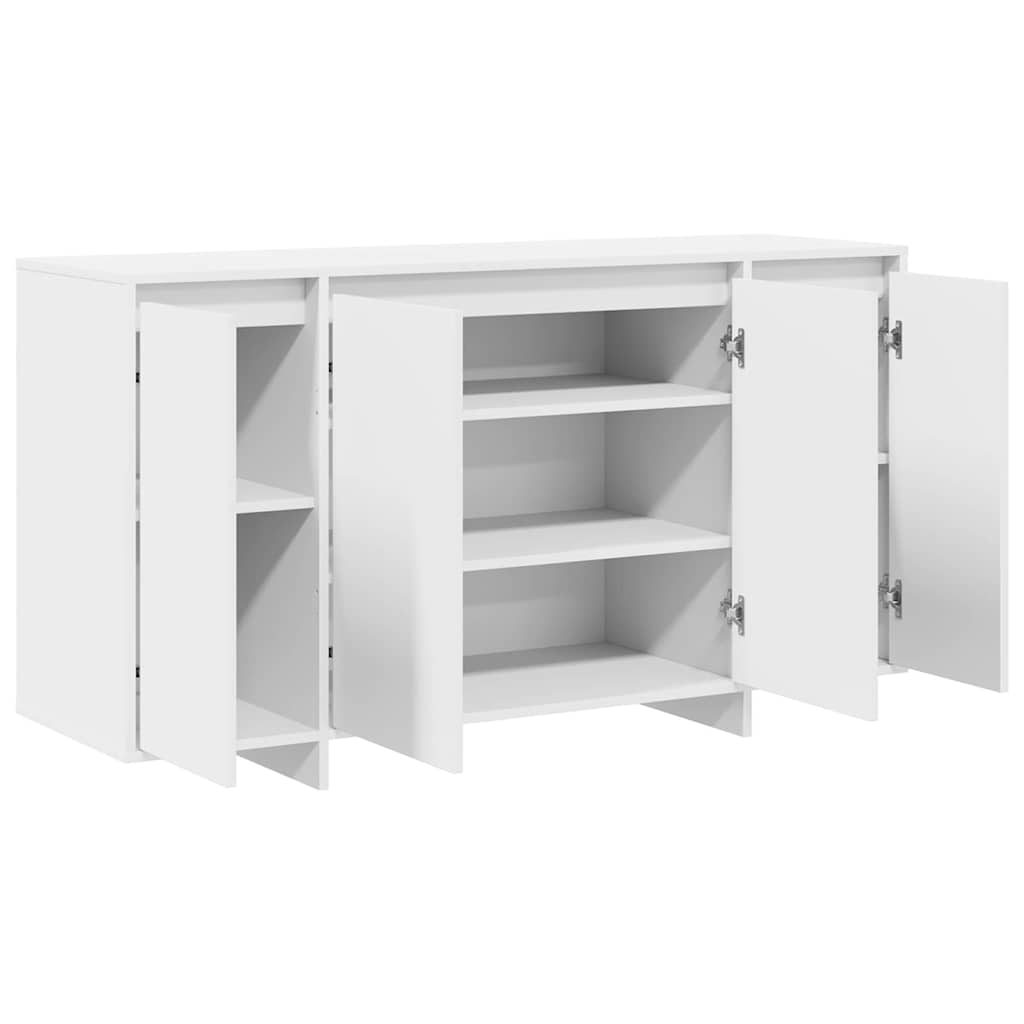 vidaXL Bufet Biały 135 x 41 x 75 cm Materiał drewnopochodny