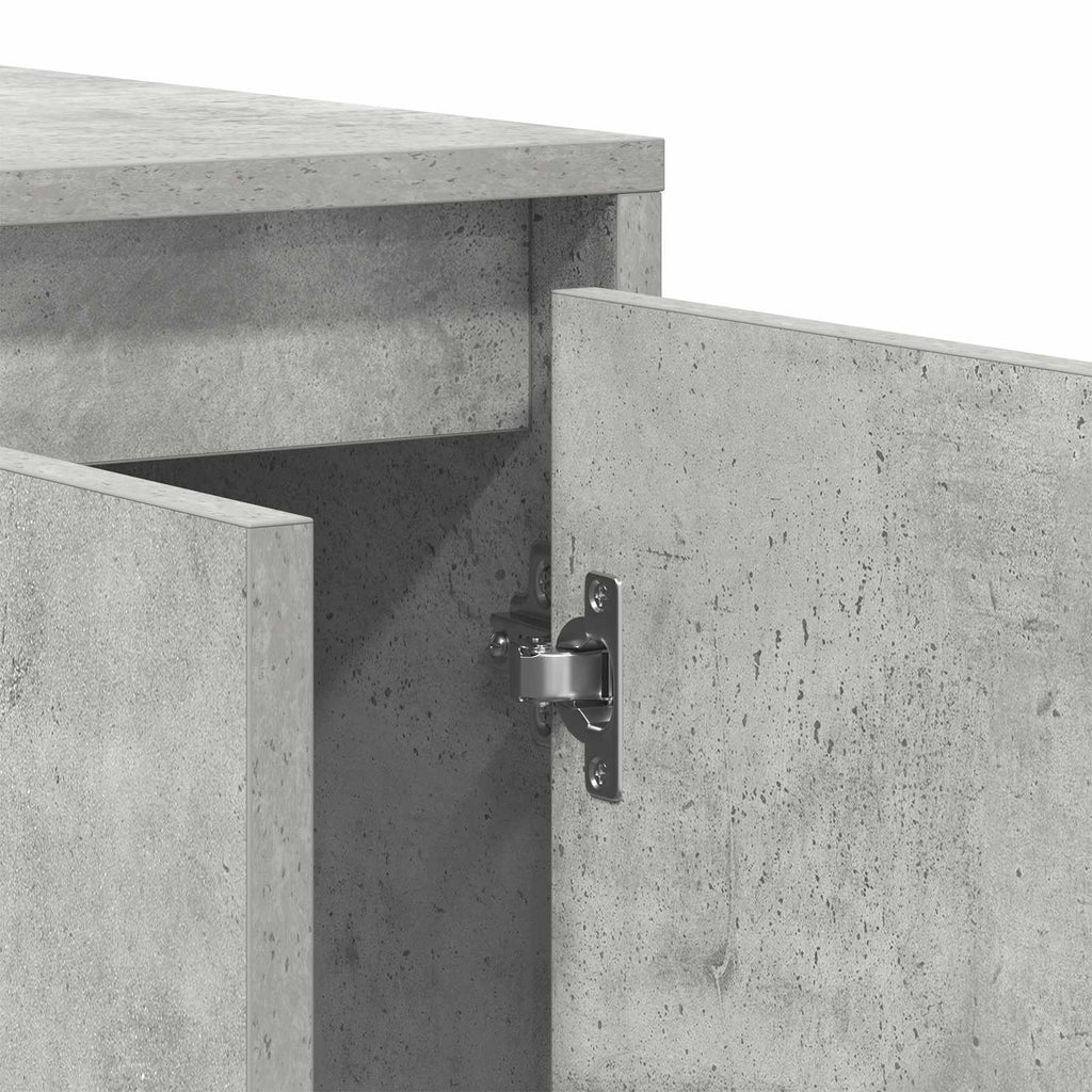 vidaXL Bufet Betonowy szary 135 x 41 x 75 cm Materiał drewnopochodny