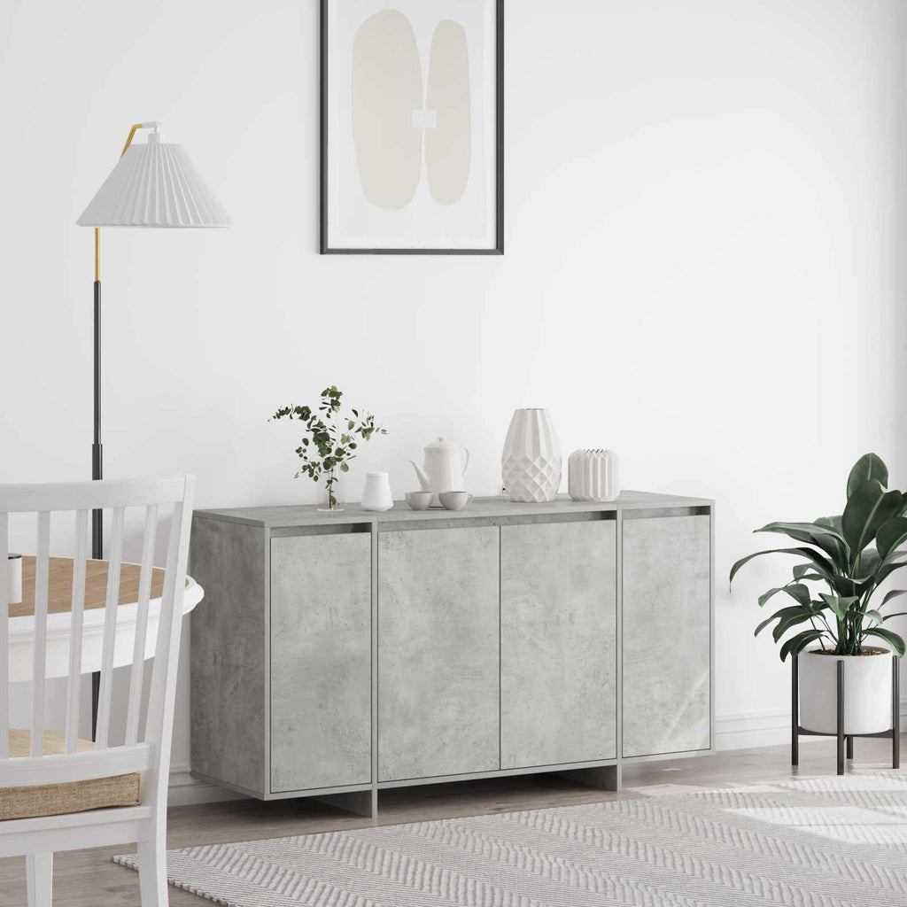 vidaXL Bufet Betonowy szary 135 x 41 x 75 cm Materiał drewnopochodny