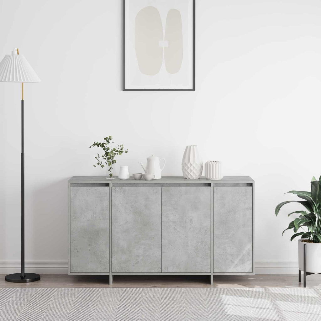vidaXL Bufet Betonowy szary 135 x 41 x 75 cm Materiał drewnopochodny
