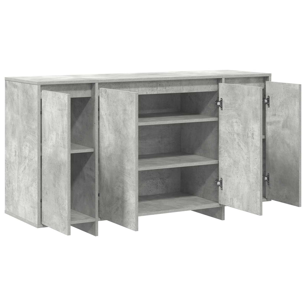 vidaXL Bufet Betonowy szary 135 x 41 x 75 cm Materiał drewnopochodny