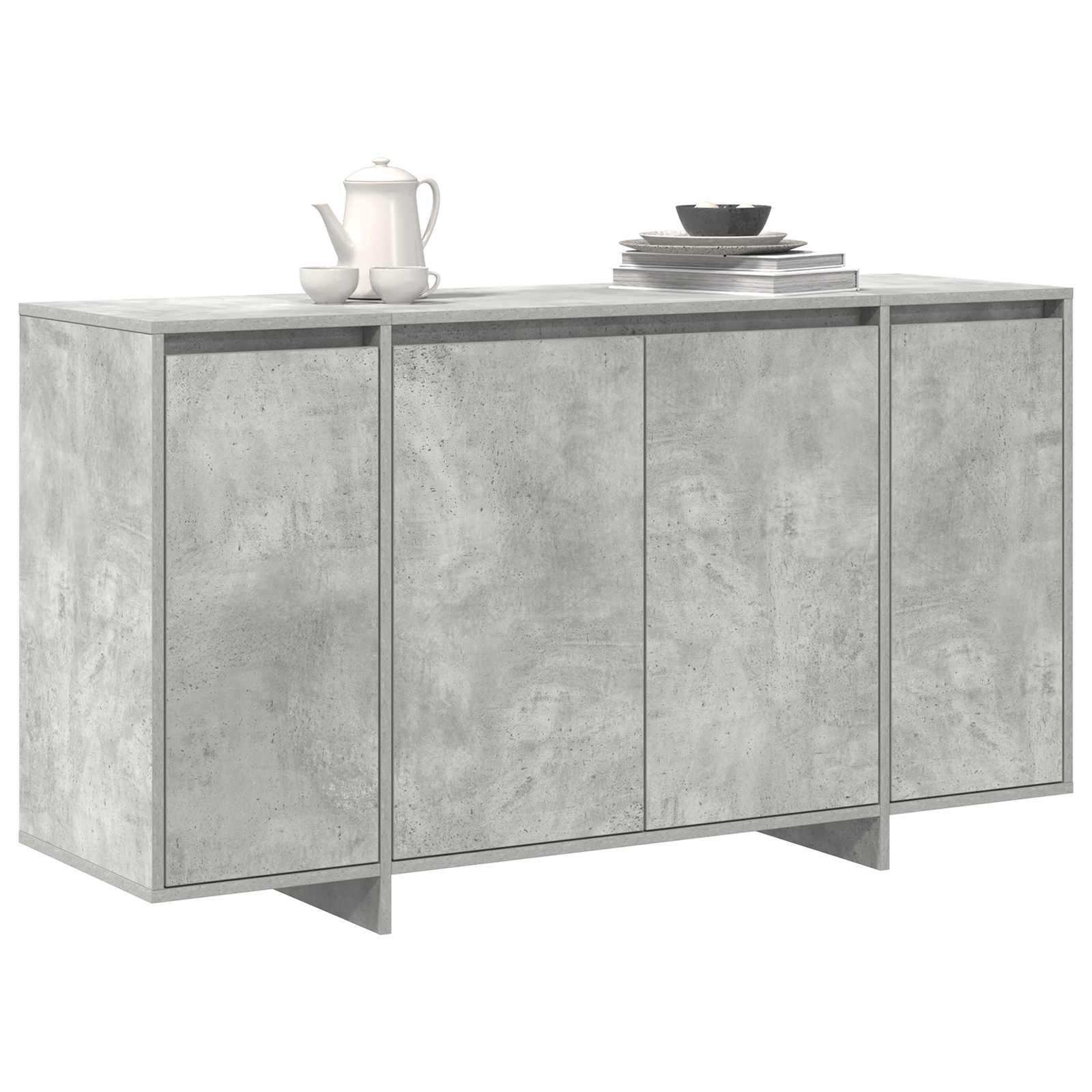 vidaXL Bufet Betonowy szary 135 x 41 x 75 cm Materiał drewnopochodny