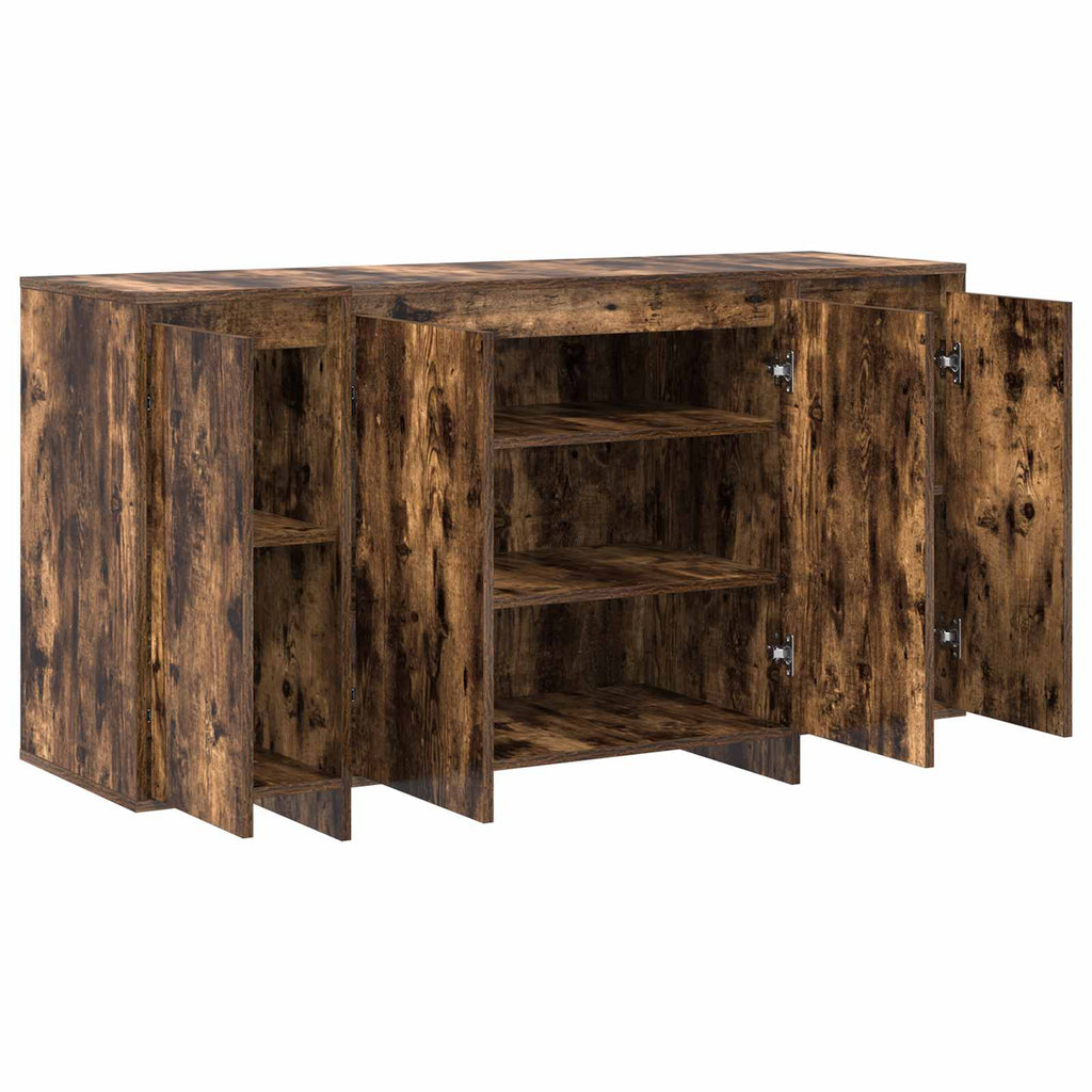 vidaXL Bufet Dąb wędzony 135 x 41 x 75 cm Materiał drewnopochodny