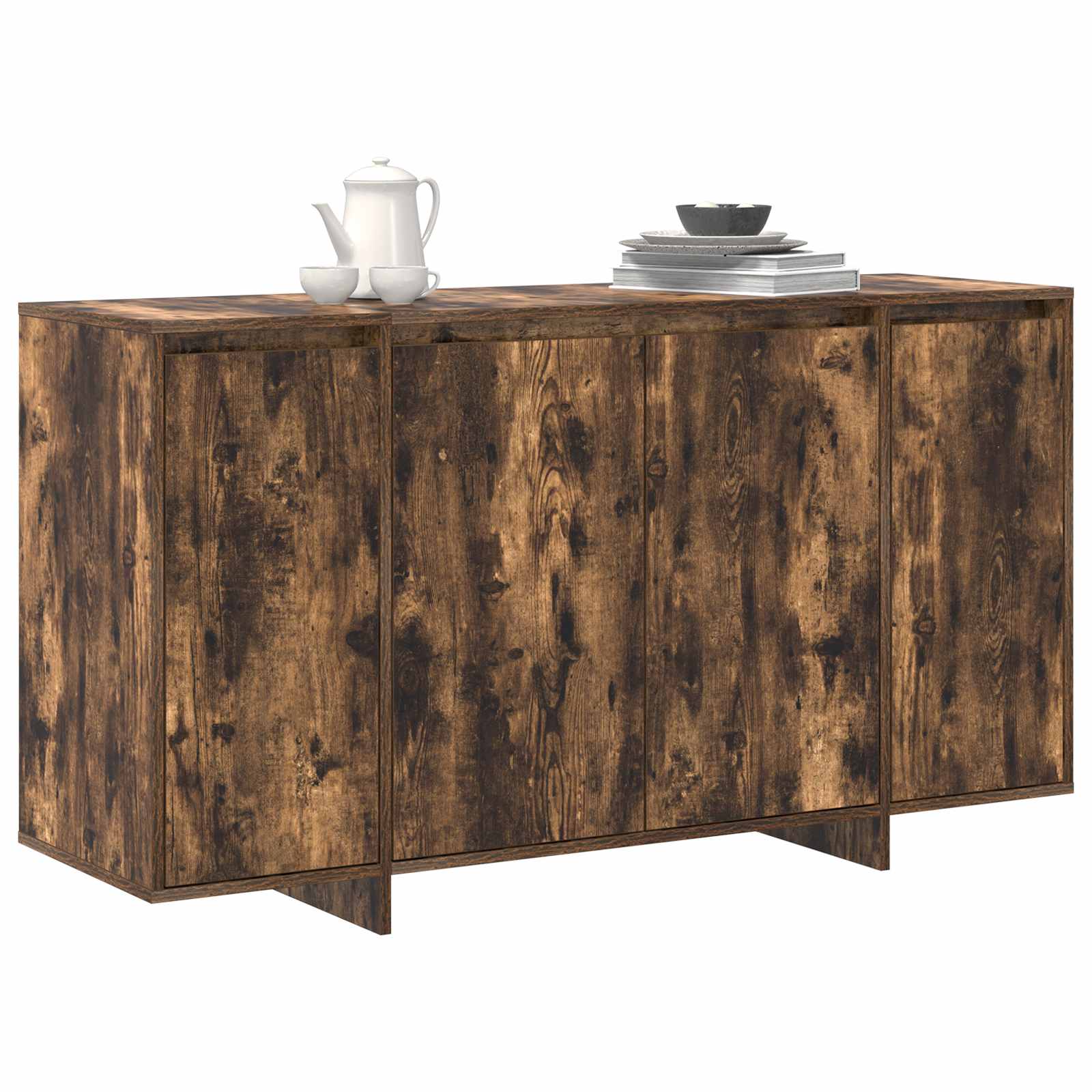 vidaXL Bufet Dąb wędzony 135 x 41 x 75 cm Materiał drewnopochodny
