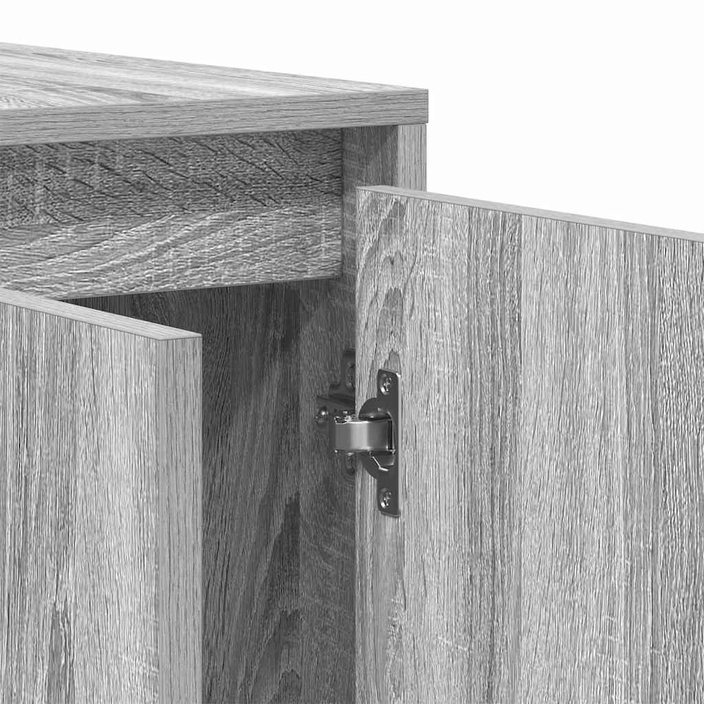 vidaXL Bufet Szary Sonoma 135 x 41 x 75 cm Materiał drewnopochodny