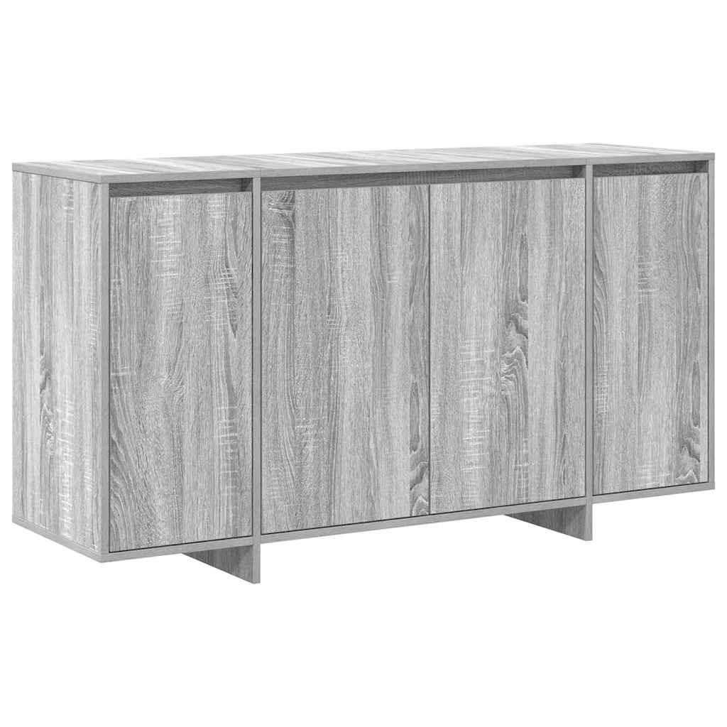 vidaXL Bufet Szary Sonoma 135 x 41 x 75 cm Materiał drewnopochodny