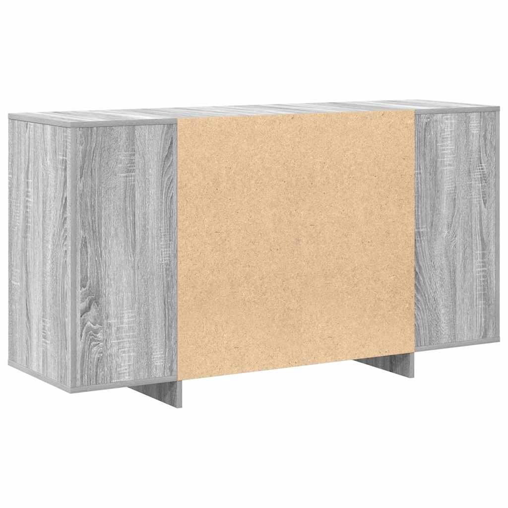 vidaXL Bufet Szary Sonoma 135 x 41 x 75 cm Materiał drewnopochodny