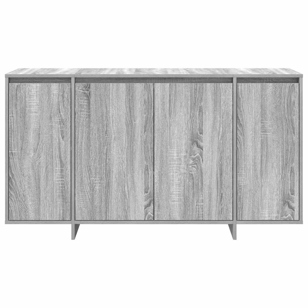 vidaXL Bufet Szary Sonoma 135 x 41 x 75 cm Materiał drewnopochodny