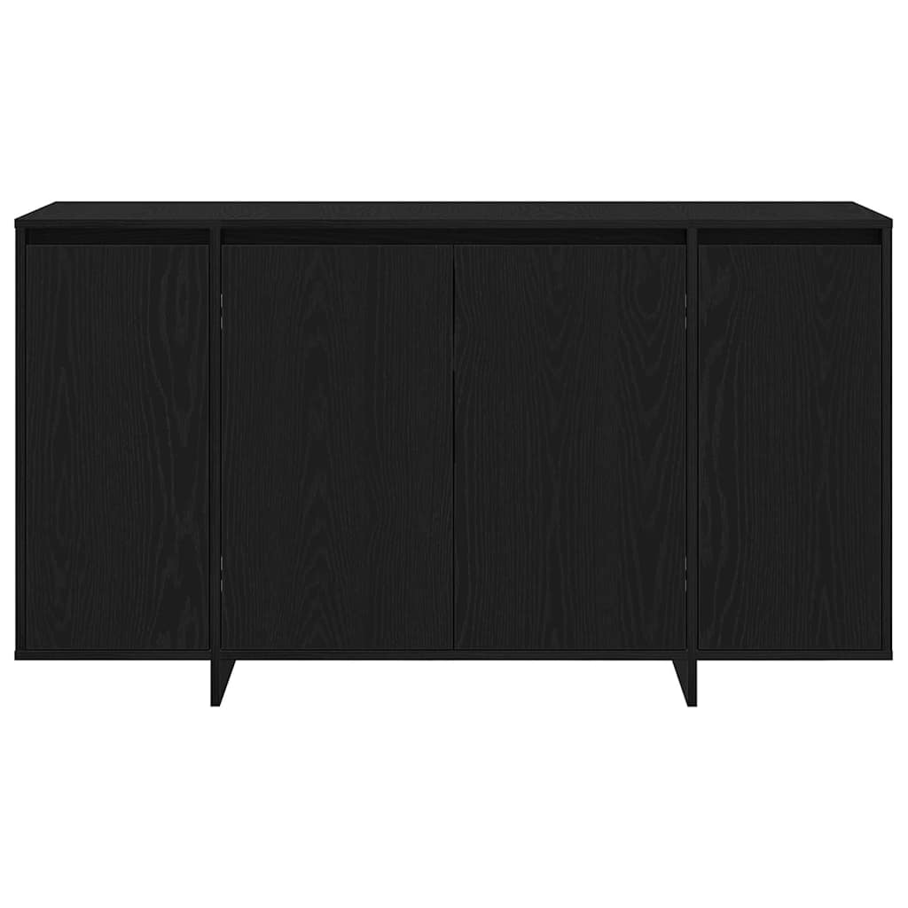 vidaXL Bufet Czarny Dąb 135 x 41 x 75 cm Materiał drewnopochodny