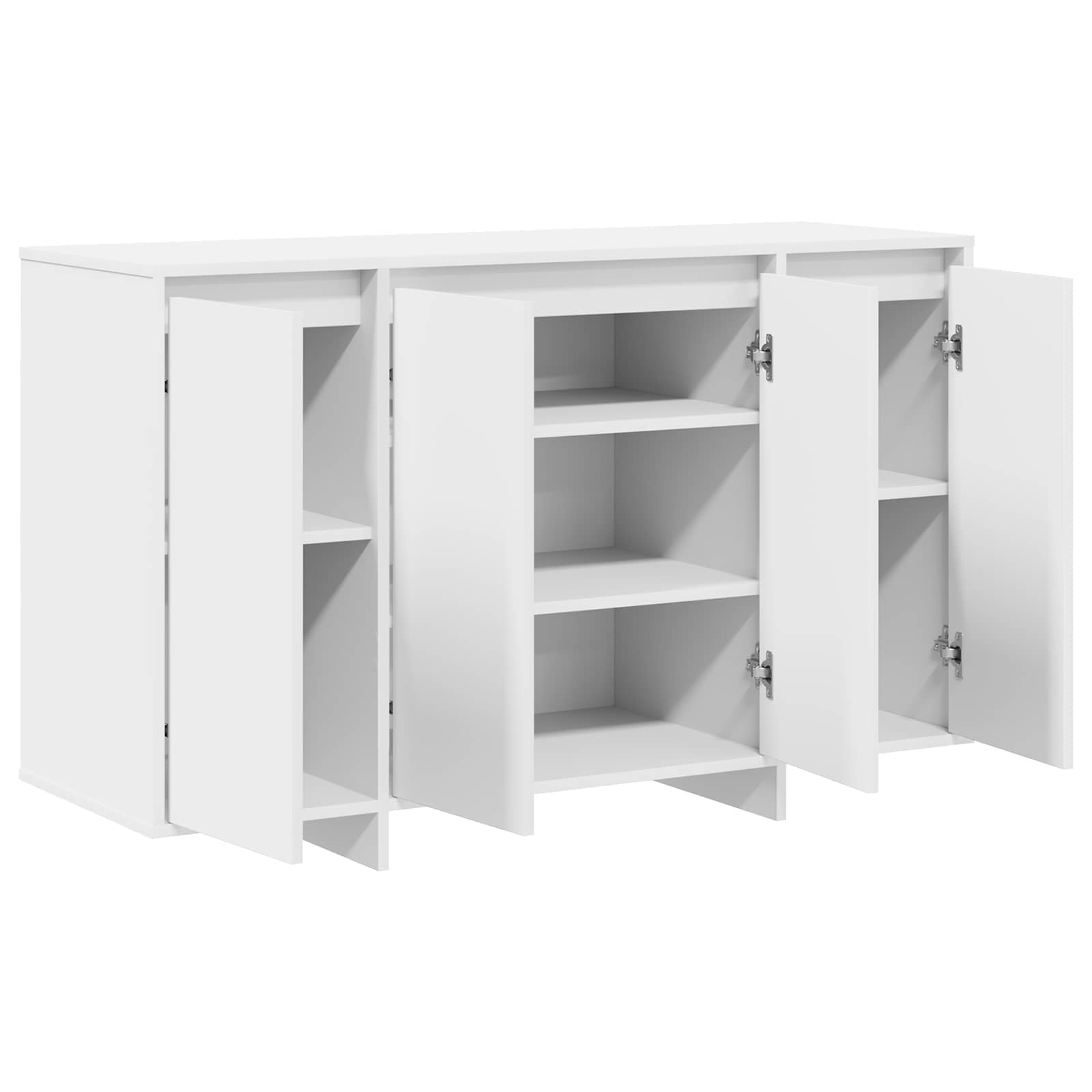 vidaXL Bufet Biały 120 x 41 x 75 cm Materiał drewnopochodny