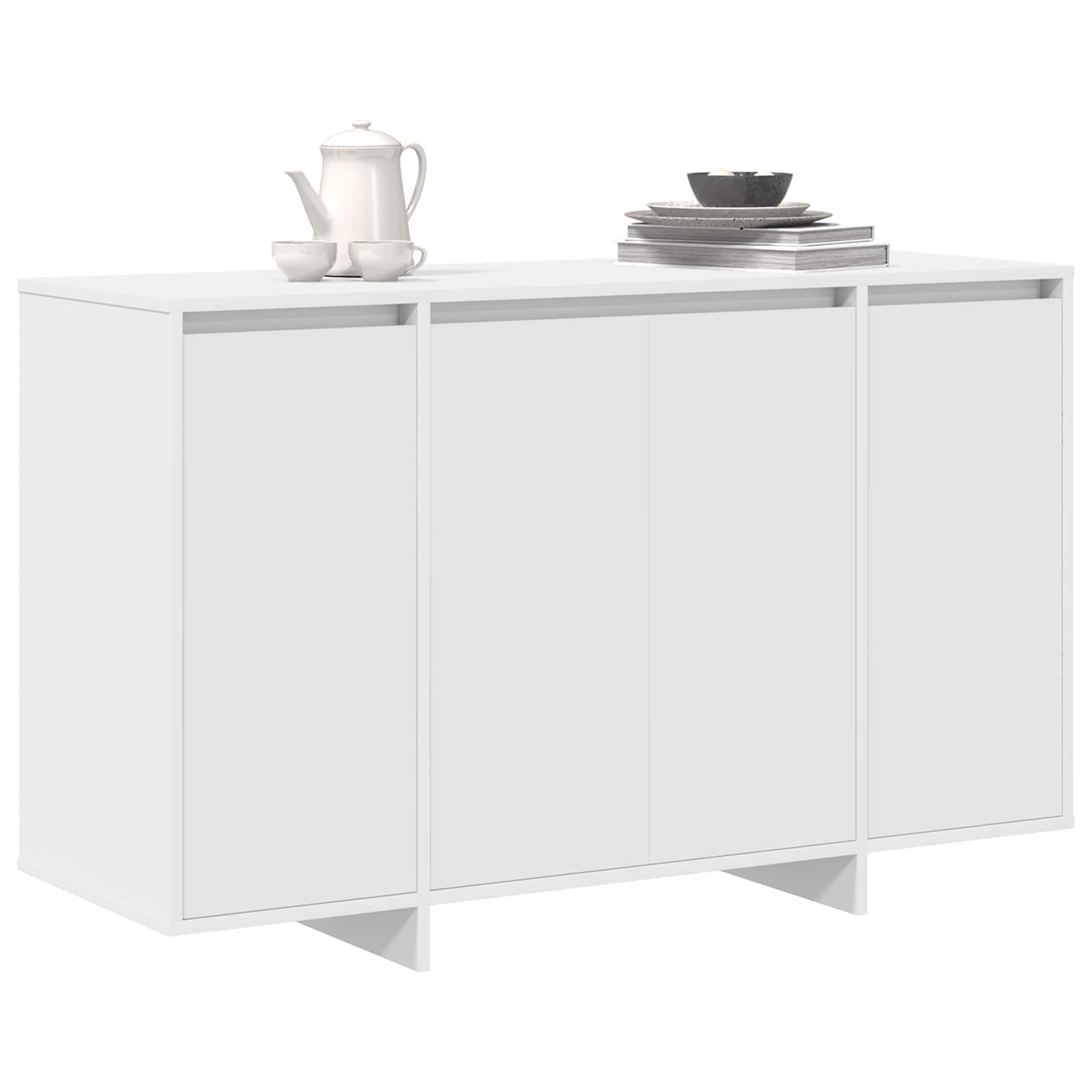 vidaXL Bufet Biały 120 x 41 x 75 cm Materiał drewnopochodny