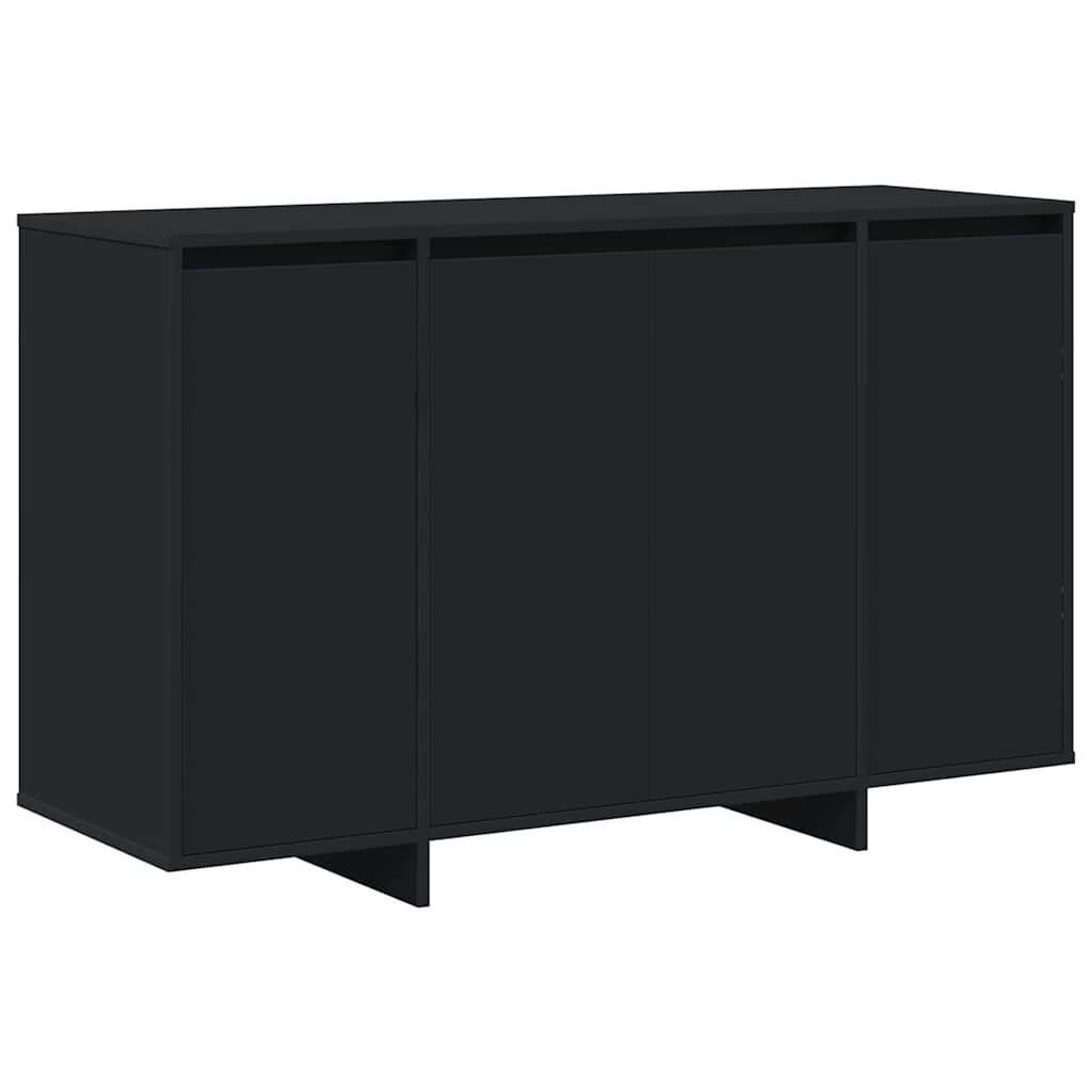 vidaXL Bufet Czarny 120 x 41 x 75 cm Materiał drewnopochodny