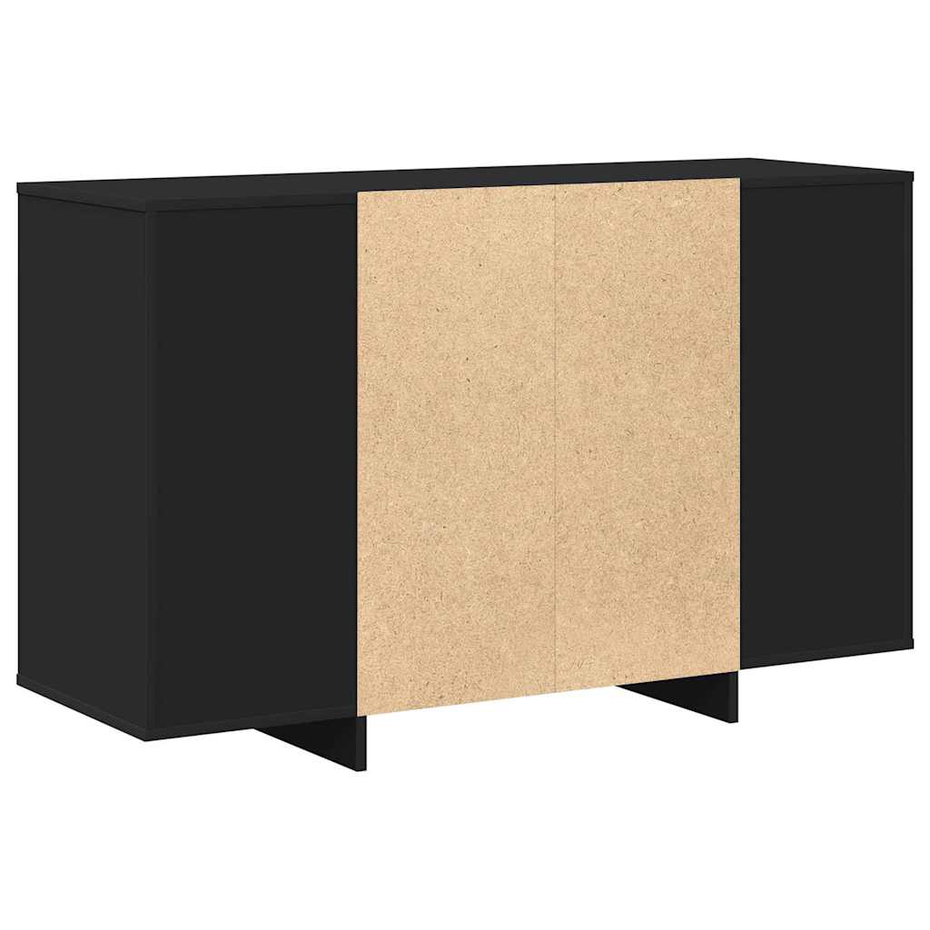 vidaXL Bufet Czarny 120 x 41 x 75 cm Materiał drewnopochodny
