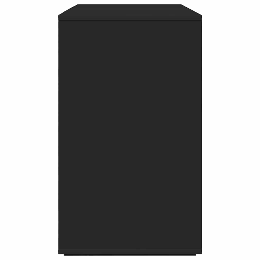 vidaXL Bufet Czarny 120 x 41 x 75 cm Materiał drewnopochodny