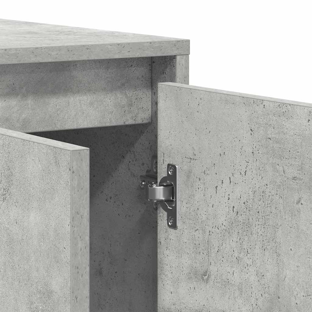 vidaXL Bufet Betonowy szary 120 x 41 x 75 cm Materiał drewnopochodny