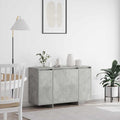 vidaXL Bufet Betonowy szary 120 x 41 x 75 cm Materiał drewnopochodny