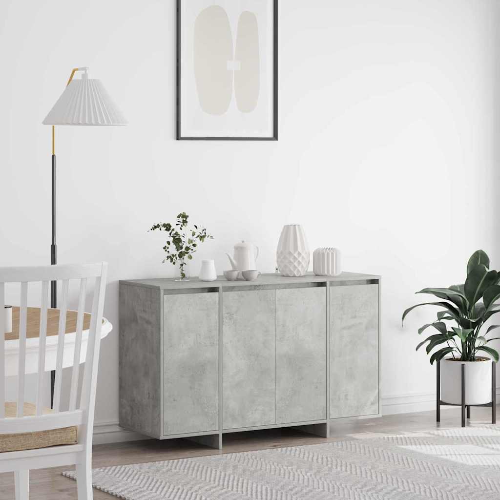 vidaXL Bufet Betonowy szary 120 x 41 x 75 cm Materiał drewnopochodny