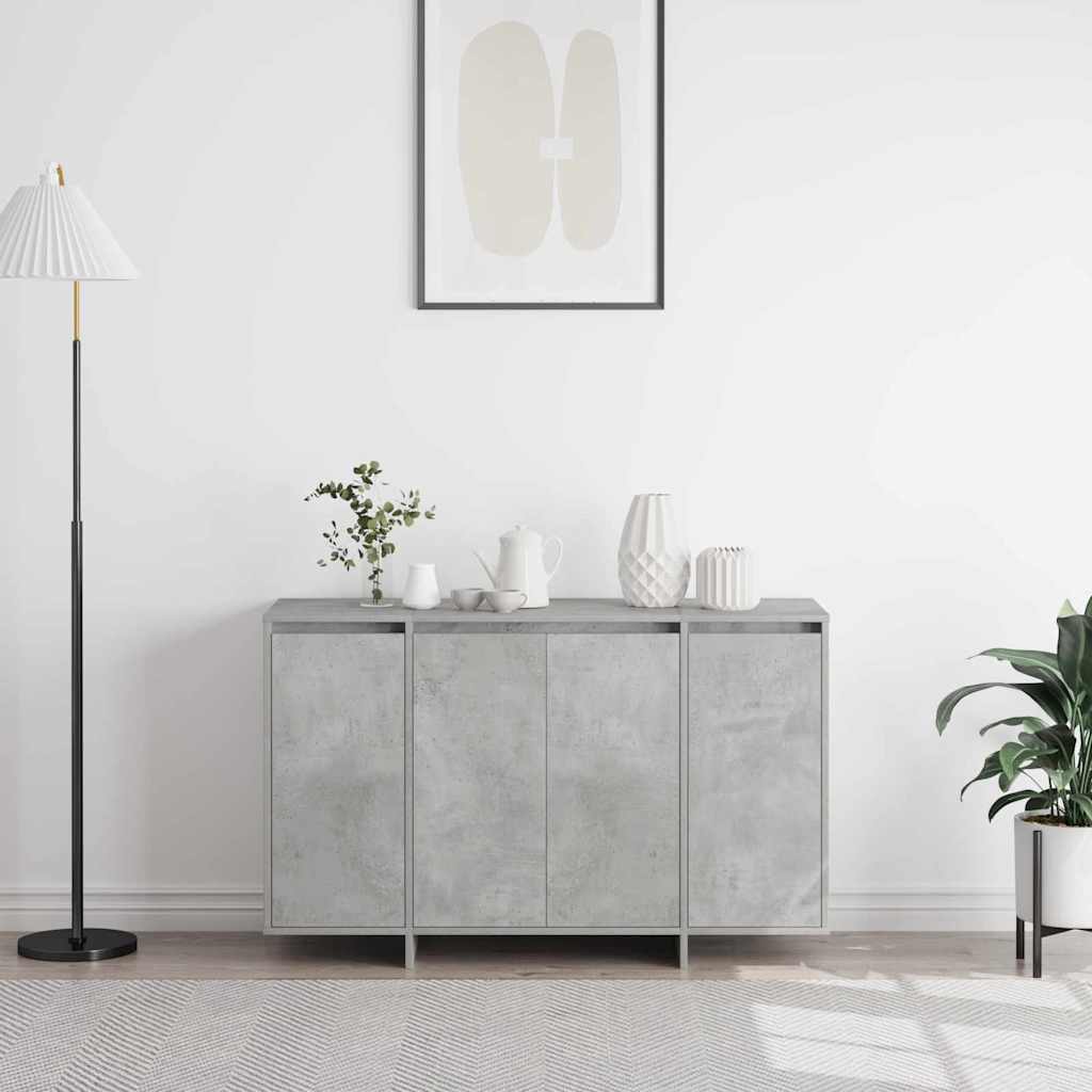 vidaXL Bufet Betonowy szary 120 x 41 x 75 cm Materiał drewnopochodny