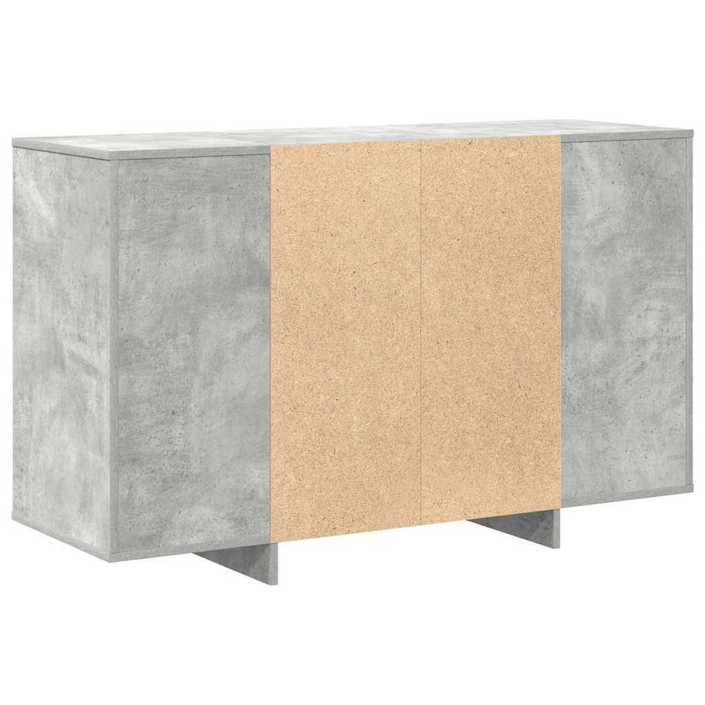 vidaXL Bufet Betonowy szary 120 x 41 x 75 cm Materiał drewnopochodny